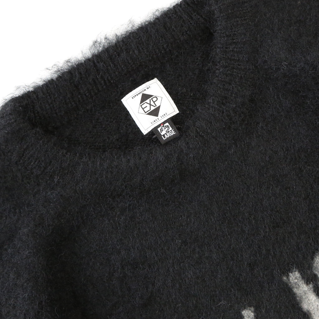 2410 YEW NORK MOHAIR SWEATER "BLACK"