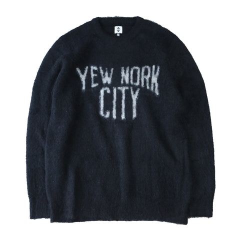 2410 YEW NORK MOHAIR SWEATER "BLACK"