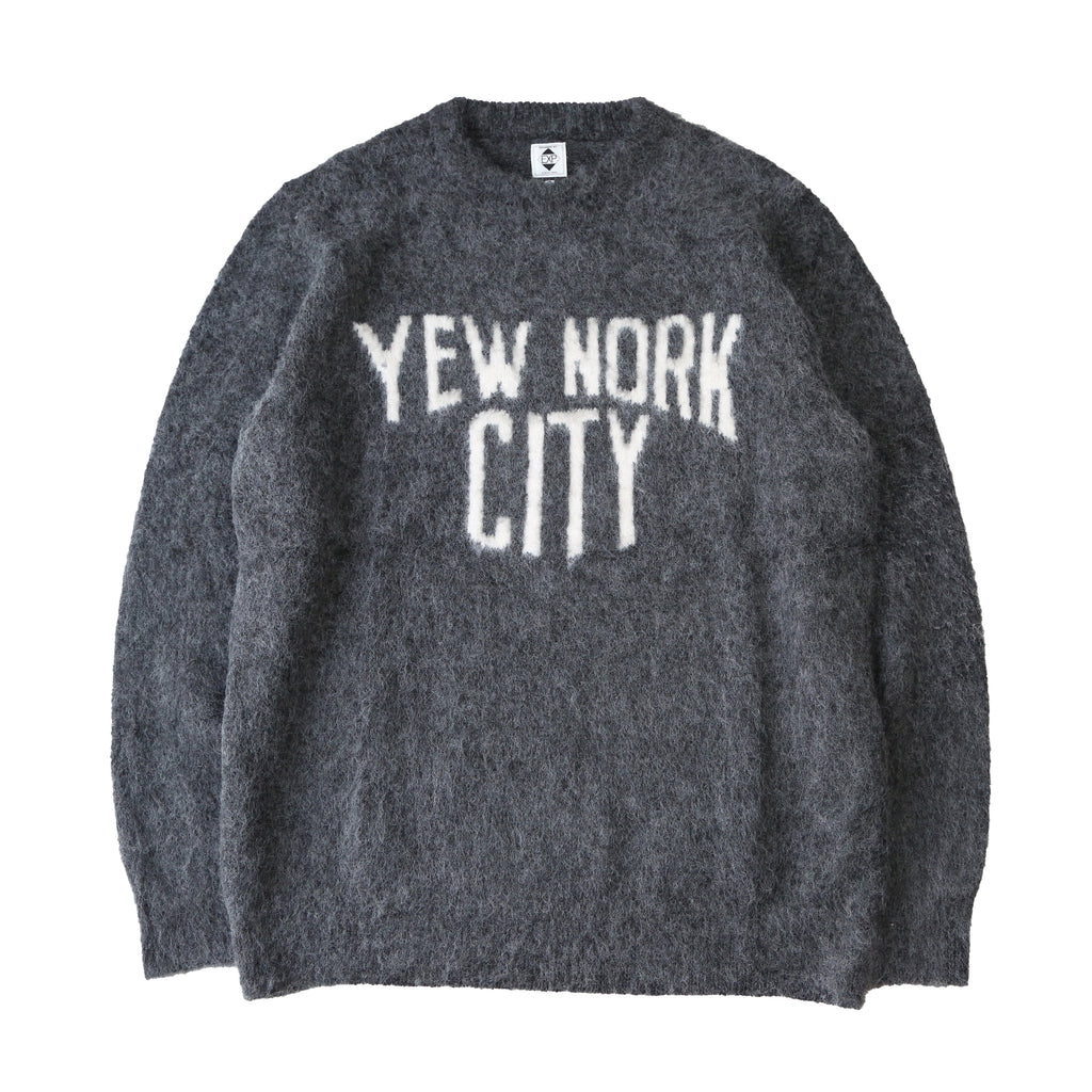 2410 YEW NORK MOHAIR SWEATER "GRAY"